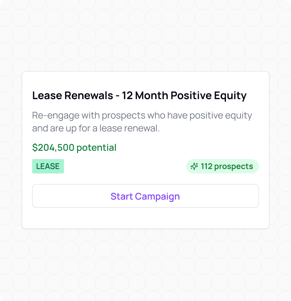AVA® equity mining and re-engagement campaigns