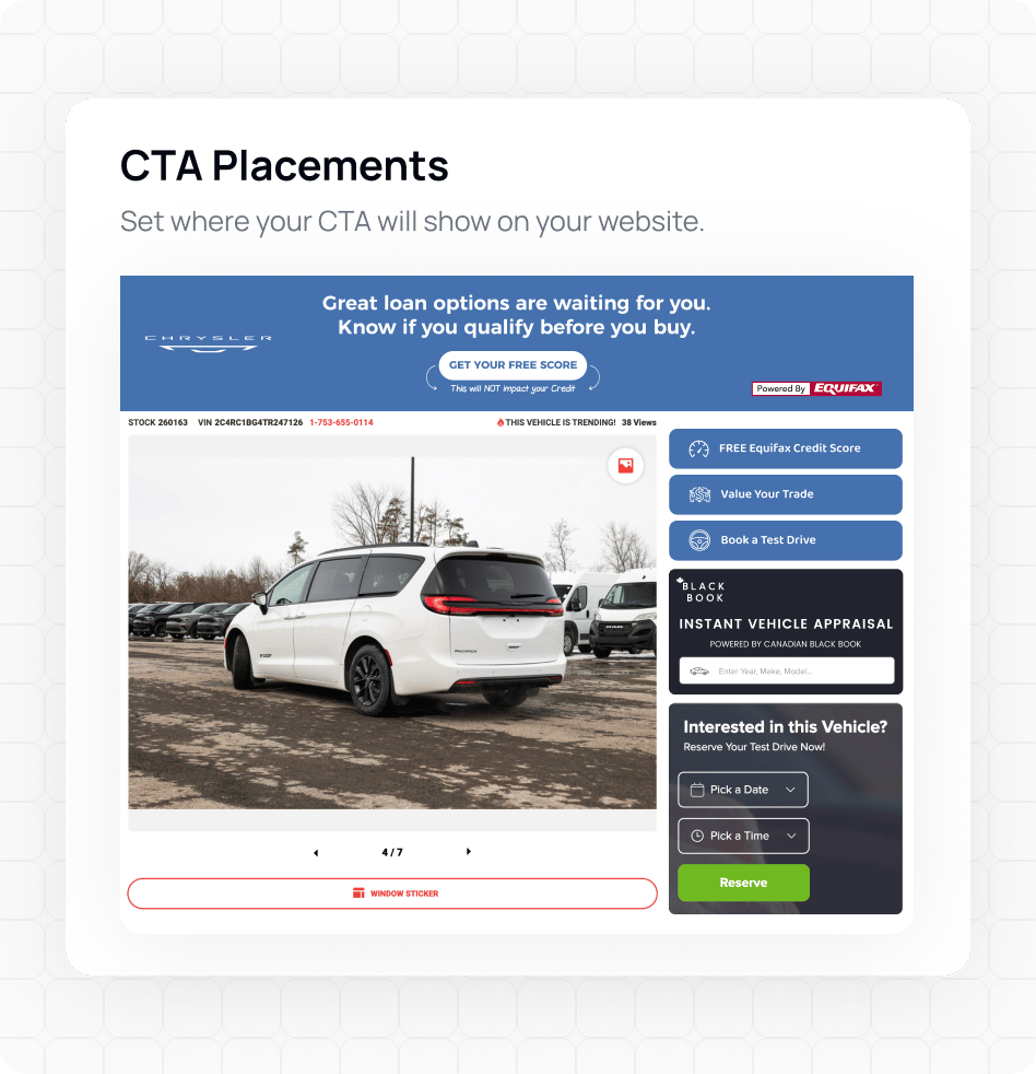 Onboarding experience and CTA customization