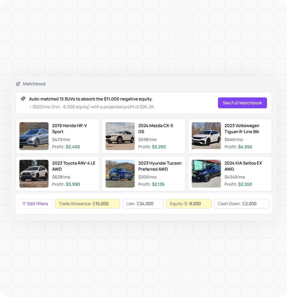 AVA® MatchBook - Automatic Inventory Matching