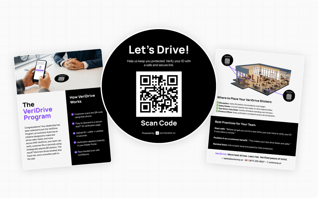 VeriDrive QR sticker designs