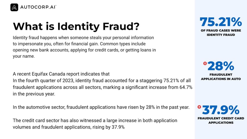 Identity theft is up 28% in Canadian auto. Here is what to do about it.