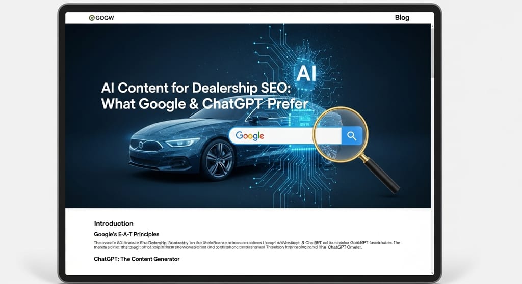 AI Content for Dealership SEO: What Google & ChatGPT Prefer